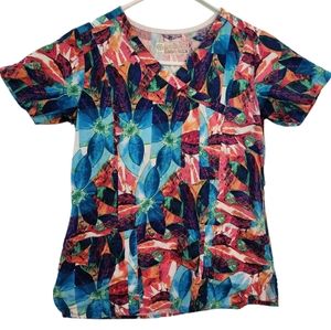 Bio Tropical Scrub Top Women's XS.